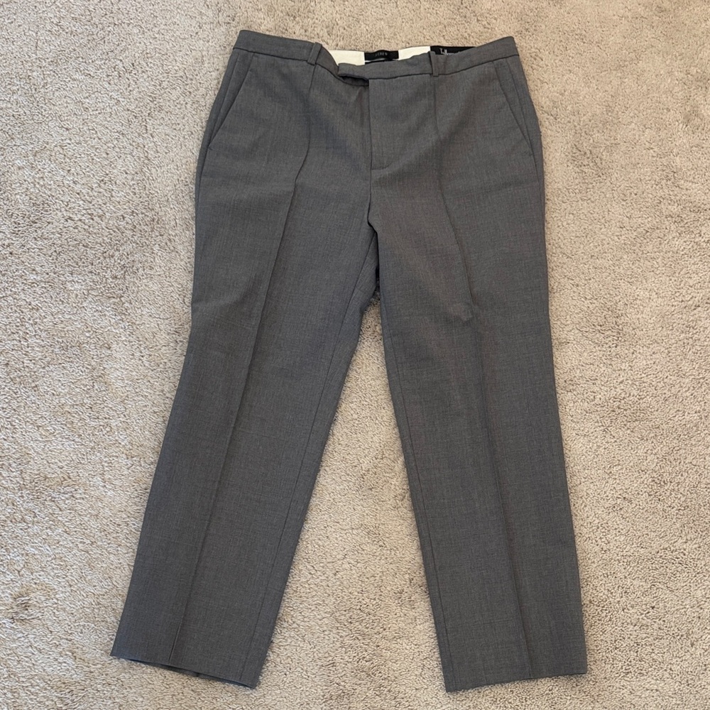 J. Crew Women's Charcoal Pants Eaton Boy size 8